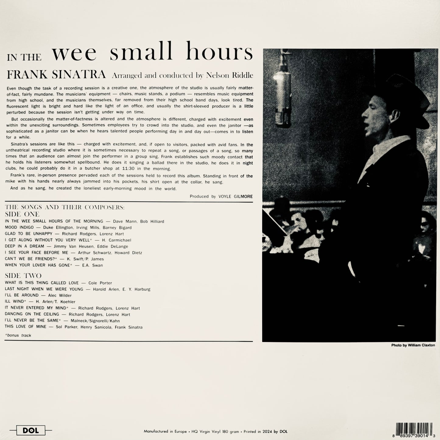 Frank Sinatra - In The Wee Small Hours (Limited Ultraclear Vinyl) - LP
