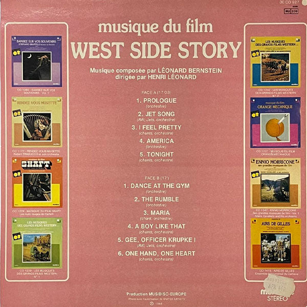 Leonard Bernstein, Henry Léonard - Musique Du Film West Side Story - LP(Used Vinyl)
