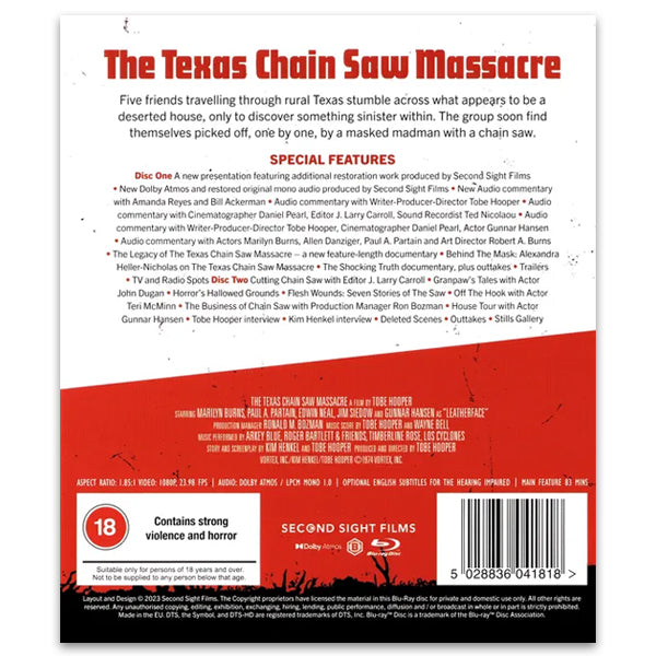 Texas Chain Saw Massacre - Blu-ray