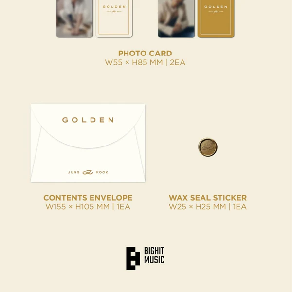 Jung Kook - 1st Solo Album Golden - LP