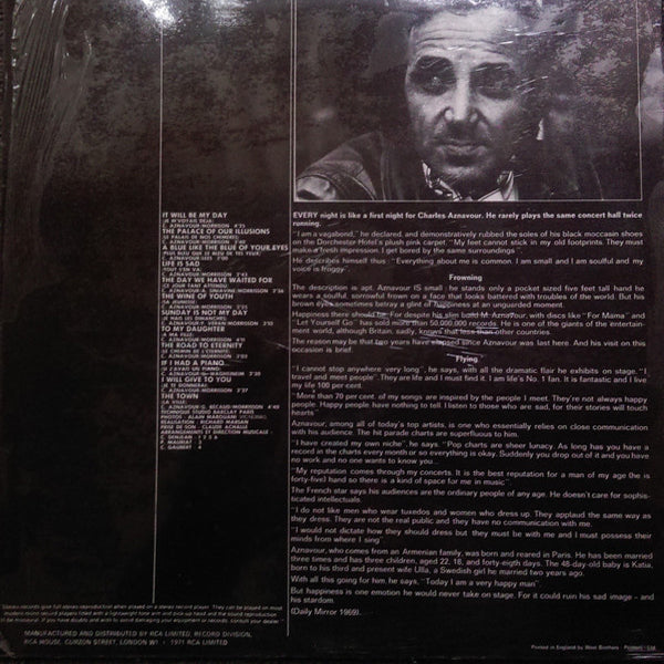 Charles Aznavour - Aznavour Sings Aznavour Vol. 2 - LP (Used Vinyl)