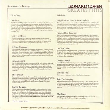 Leonard Cohen - Greatest Hits - LP (Used Vinyl)