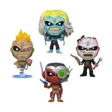 FUNKO POP! ROCKS: Iron Maiden - Eddie 4PK Glow in the Dark Box Set