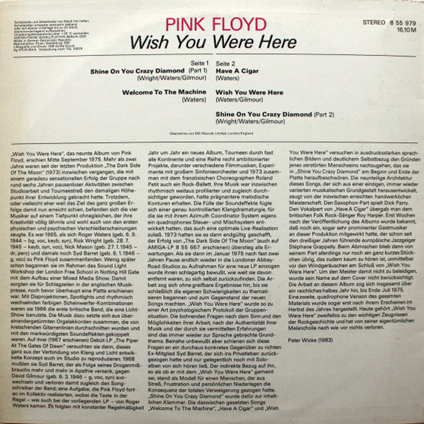 Pink Floyd - Wish You Were Here - LP (Used Vinyl)