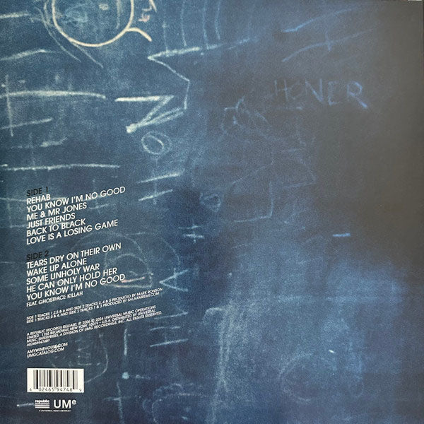 Amy Winehouse - Back To Black (Limited Edition Blue & Black Vinyl) - LP