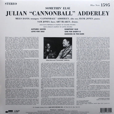 Cannonball Adderley - Somethin' Else (Blue Vinyl) - LP