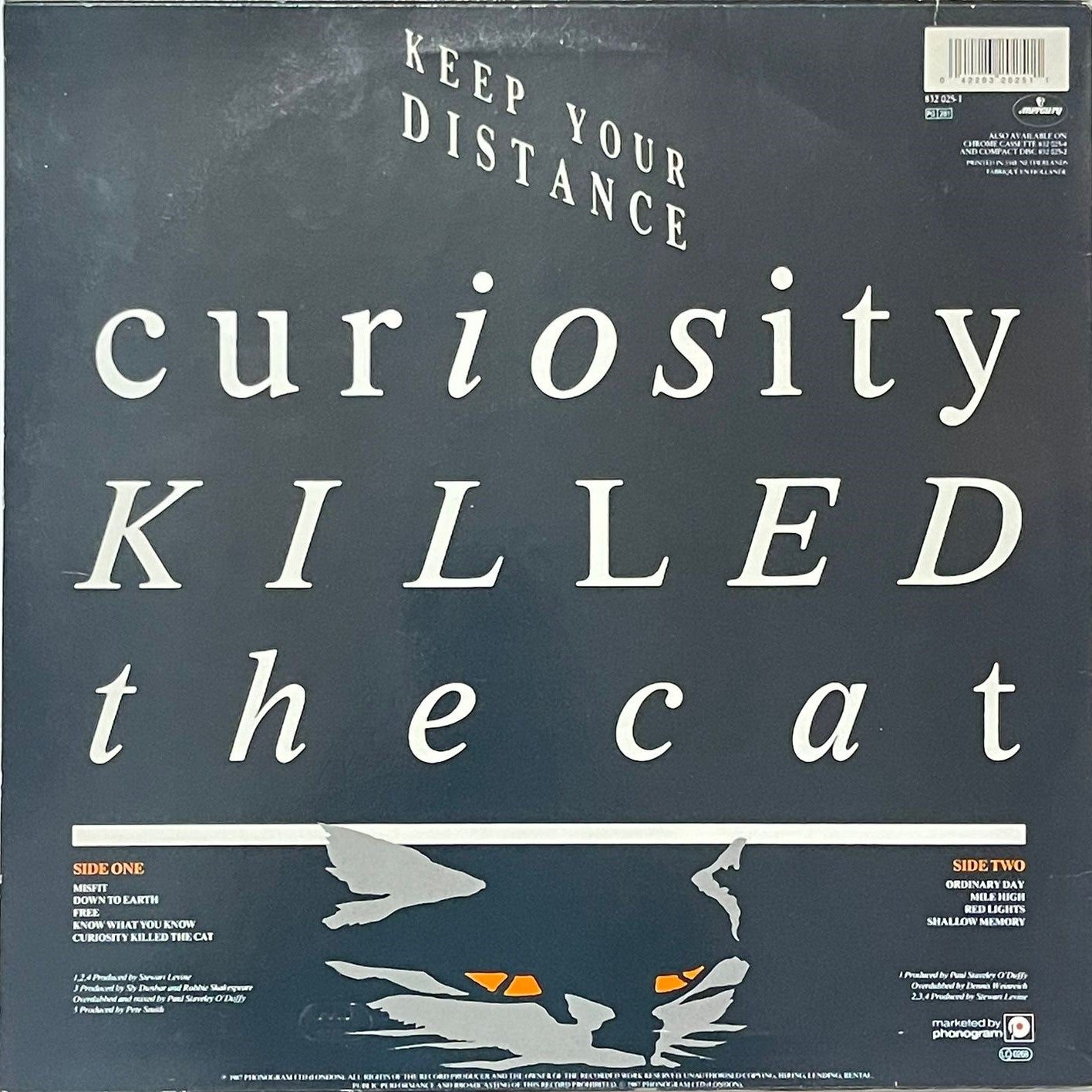 Curiosity Killed The Cat - Keep Your Distance - LP (Used Vinyl)