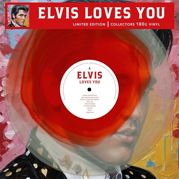 Elvis Presley - Elvis Loves You (Limited edition & Numbered , Clear & Red Vinyl) - LP