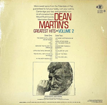 Dean Martin - Dean Martin's Greatest Hits! Volume 2 - LP (Used Vinyl)