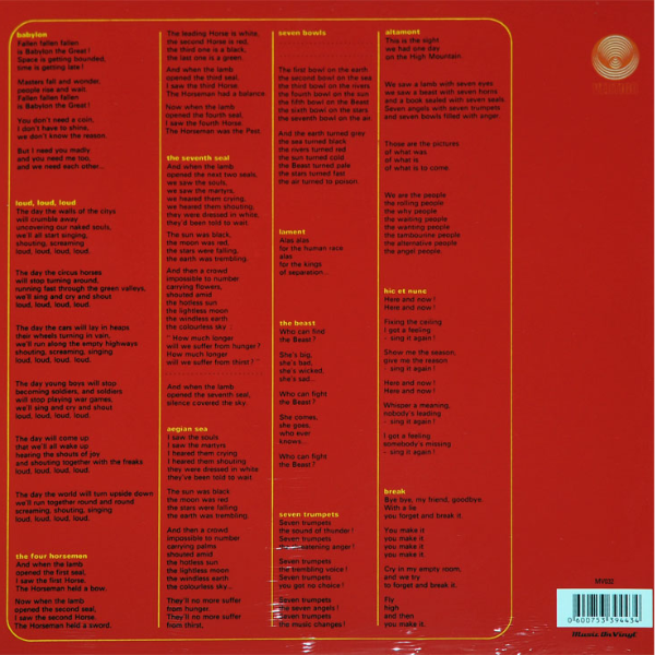 Aphrodite's Child - 666 (Limited Edition Red translucent) - 2LP