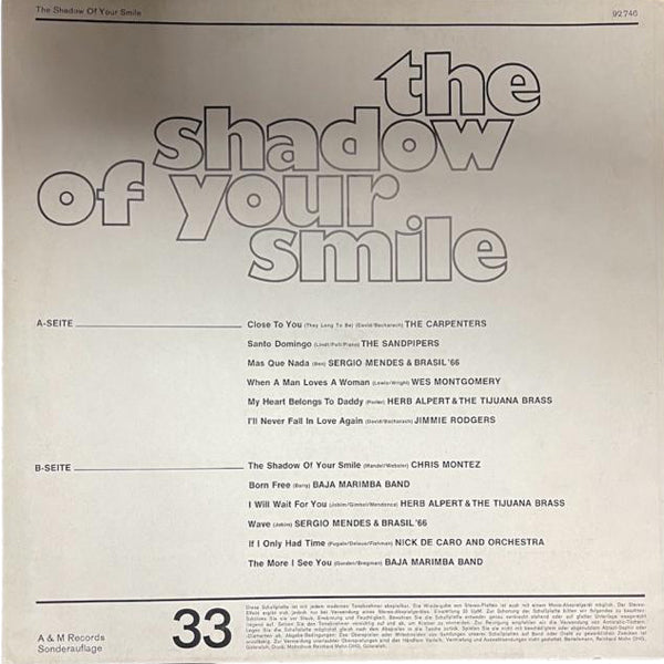 Various Artist - The Shadow Of Your Smile - LP (Used Vinyl)