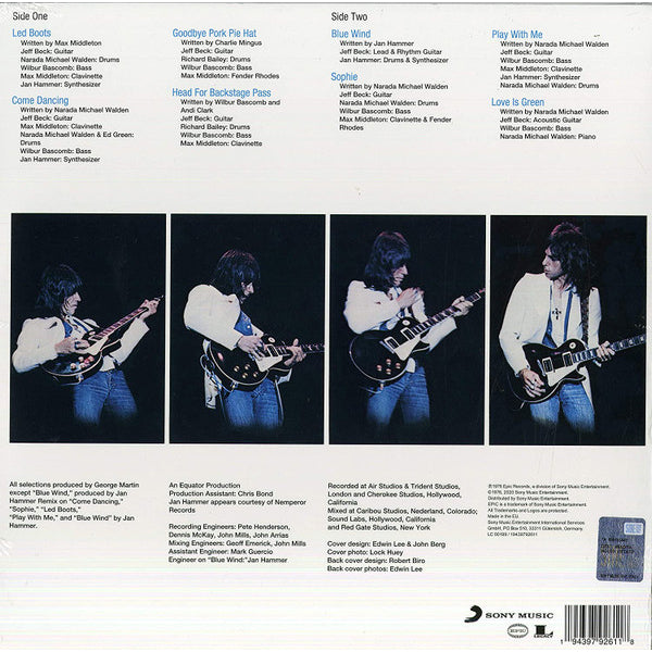 Jeff Beck - Wired (Limited Edition Transparent Blue Vinyl) - LP