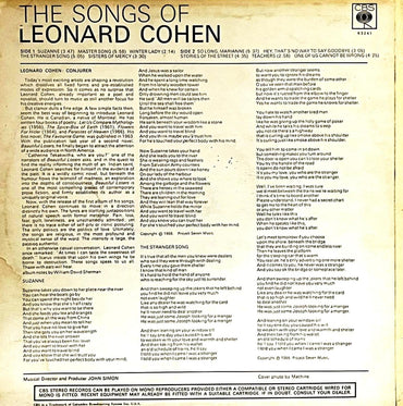 Leonard Cohen - Songs Of Leonard Cohen - LP (Used Vinyl)