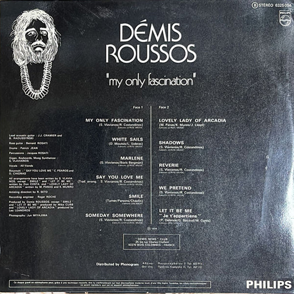 Démis Roussos - My Only Fascination - LP - (Used Vinyl)