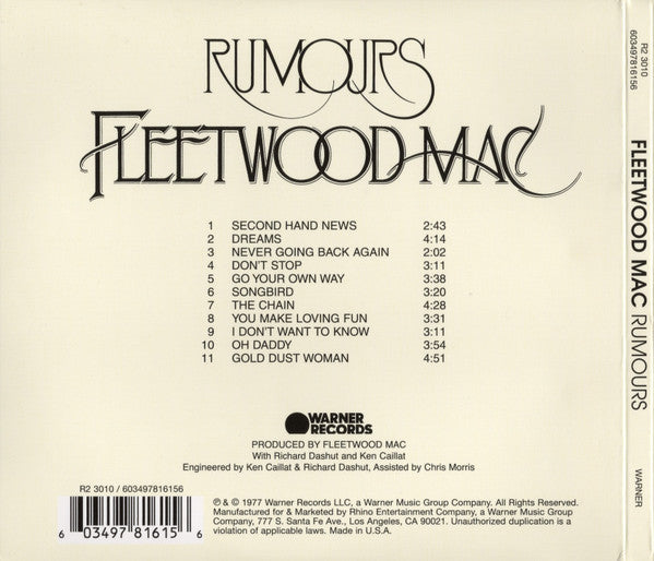 Fleetwood Mac - Rumours - CD
