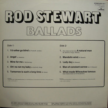 Rod Stewart - Ballads - LP (Used Vinyl)