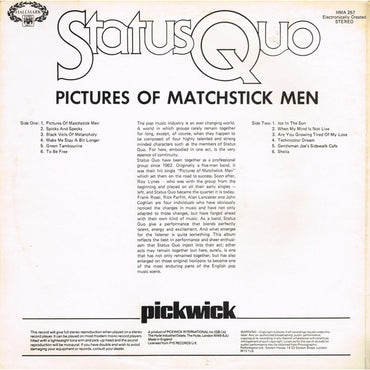 Status Quo - Pictures Of Matchstick Men (Comp, RE) - LP (Used Vinyl). Shop now online in UAE