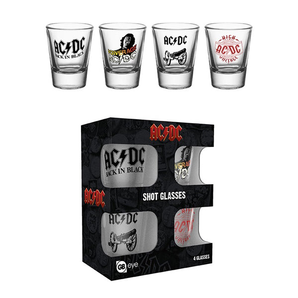 AC/DC - Set of 4 Shooters - "Mix"