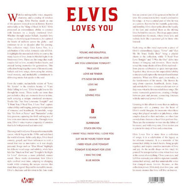 Elvis Presley - Elvis Loves You (Limited edition & Numbered , Clear & Red Vinyl) - LP
