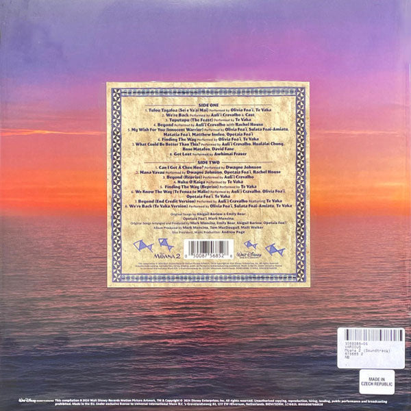 Various Artist - OST: MOANA 2 (Limited Edition Vibrant Violet Vinyl w/ a pop-up and printed inner sleeve) - LP