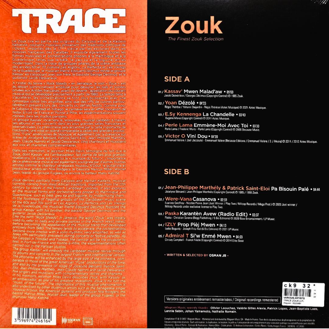 Various - Trace Zouk - LP