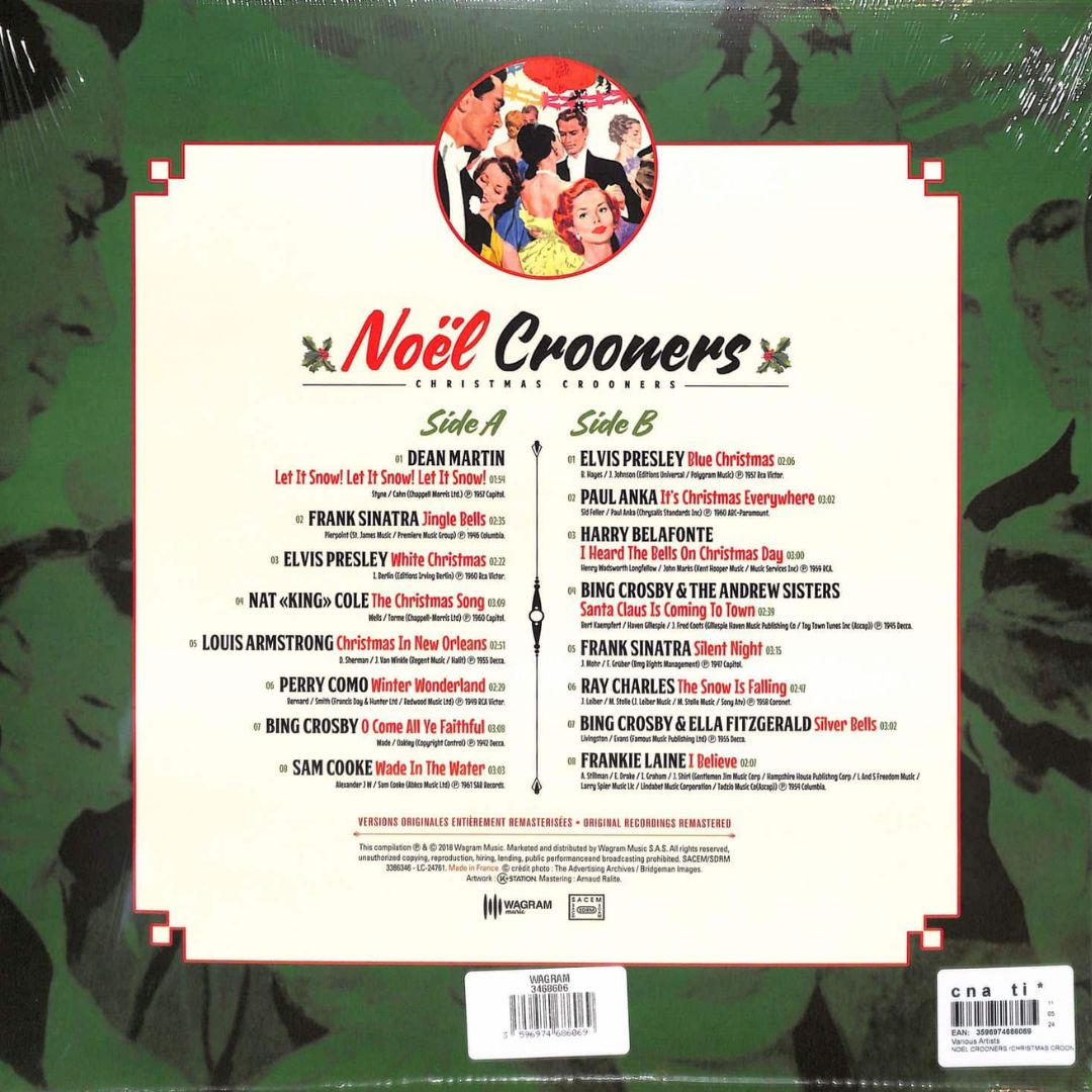 Various - Christmas Crooners (Limited Edition Red Vinyl) - LP