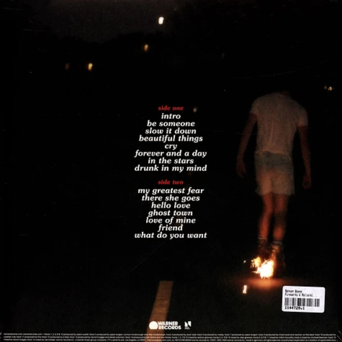 Benson Boone - Fireworks & Rollerblades (Limited Edition Clear Vinyl) - LP
