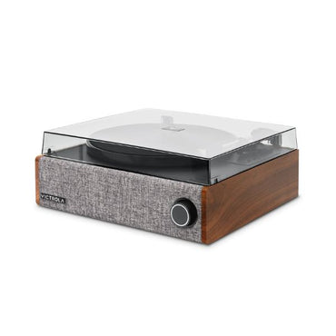 Victrola VTA-78 Eastwood LP Vinyl Record Player Bluetooth Speaker 3 Speed Turntable 12" Platter AT-3600L Moving Magnet Catridge Bluetooth Streaming RCA 3.5mm Output (Walnut)