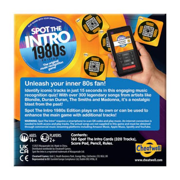 Trivia - Spot The Intro 80S Boardgame