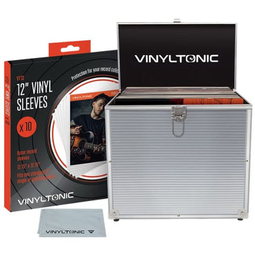 Vinyltonic - Vinyl Tonic Silver LP Case (With Cloth & 10Pk Outer Sleeves)