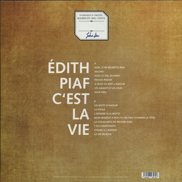 Édith Piaf* - C'est La Vie (Limited Edition Colored Vinyl) - LP
