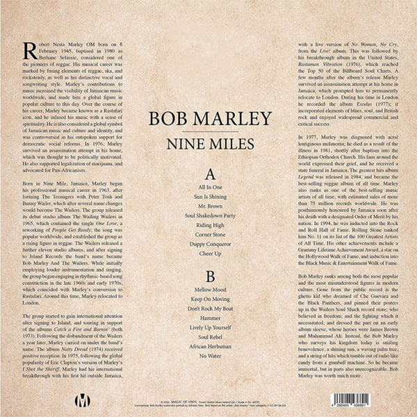 Bob Marley - Nine Miles (Limited Edition Colored Vinyl) - LP