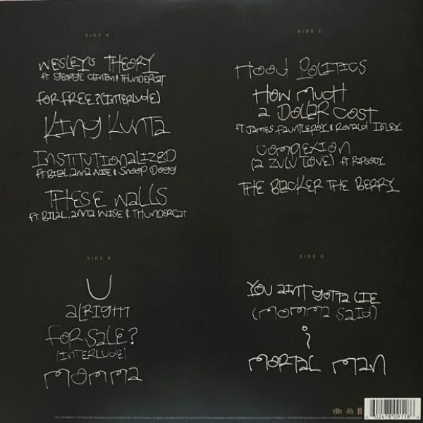 كيندريك لامار - تو بيمب أ باترفلاي (إصدار محدود بمناسبة الذكرى العاشرة، فينيل معدني ممزوج) - أسطوانتان