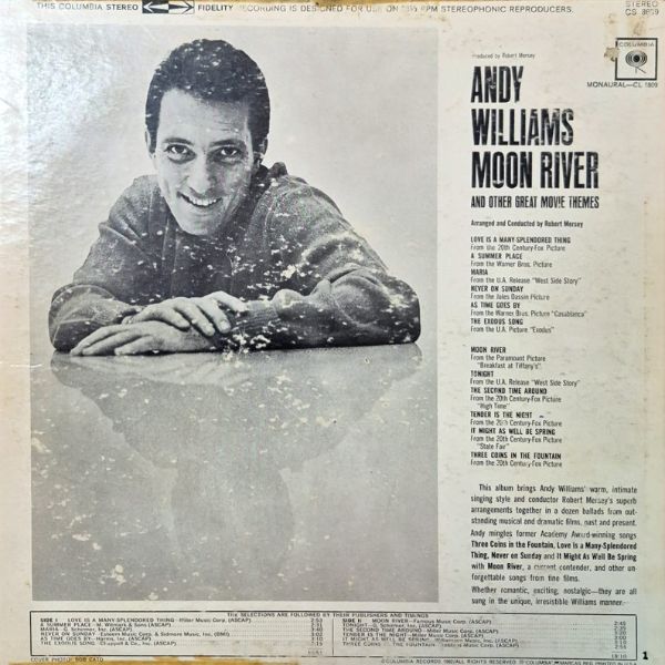 Andy Williams - Moon River And Other Great Movie Themes - LP (Used Vinyl)