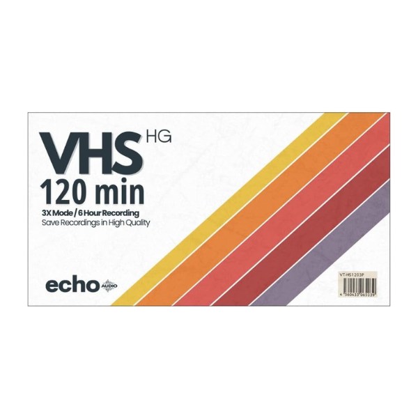 Echo Audio 120 Blank VHS Video Tape