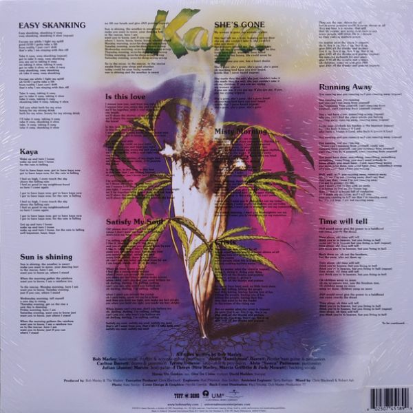 Bob Marley - Kaya (Limited Edition Clear Green Vinyl) - LP