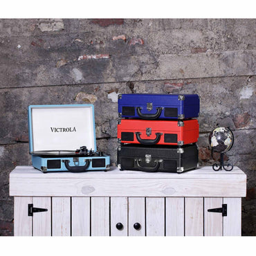 Decorative Suitcase Player - Victrola Journey- Black