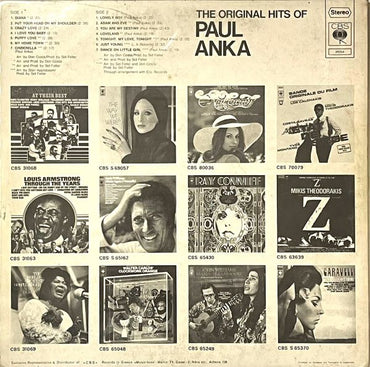 Paul Anka – The Original Hits Of Paul Anka - LP (Used Vinyl)