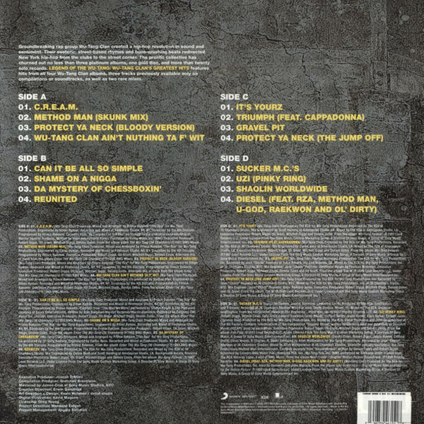 Wu-Tang Clan - Legend Of The Wu-Tang - Greatest Hits - 2LP