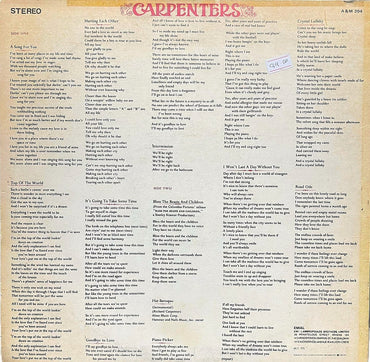 Carpenters - A Song For You - LP (Used Vinyl)