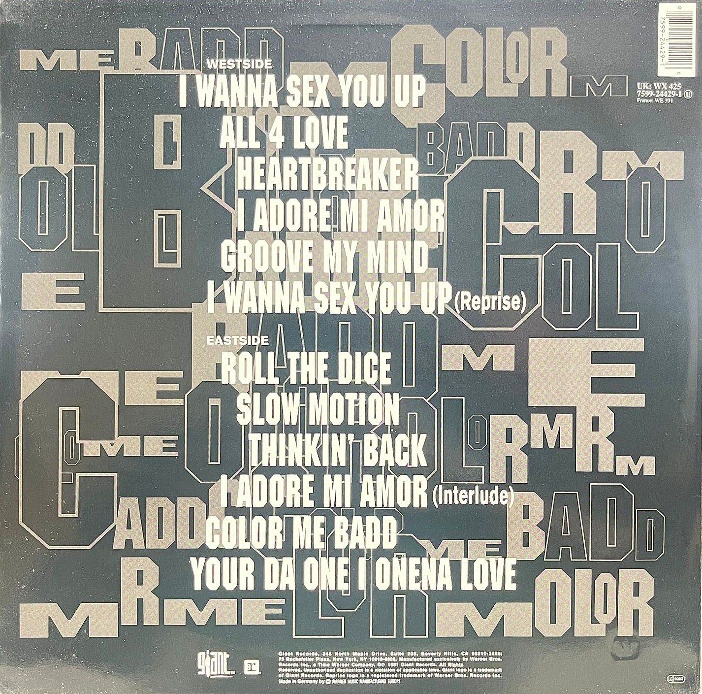 Color Me Badd - C.M.B. - LP (Used Vinyl)