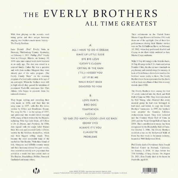 The Everly Brothers - All Time Greatest (Limited Edition, Red Marbled) - LP