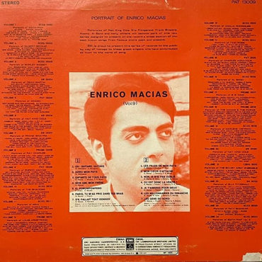 Enrico Macias – Portrait Of Enrico Macias - LP (Used Vinyl)