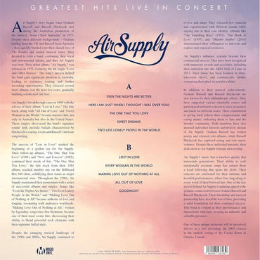 Air Supply - Greatest Hits Live In Concert (Limited Edition & Numbered , Orange & White Vinyl) - LP