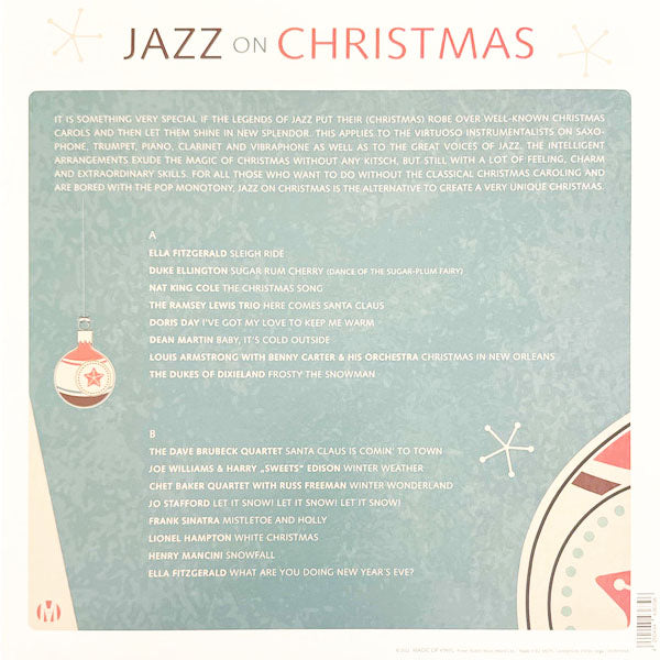 Various Artist - Jazz On Christmas (Limited Edition Transparent with White Splatter) - LP