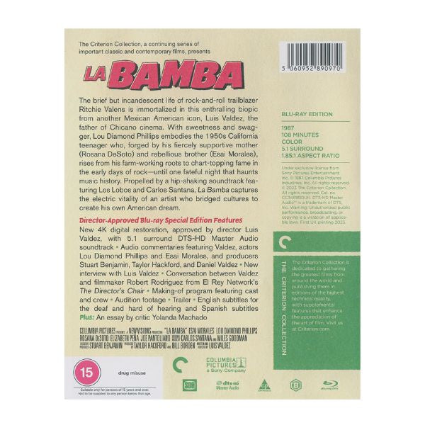La Bamba - Criterion Collection - Blu-Ray