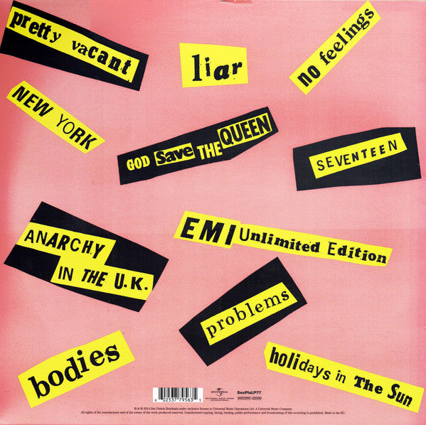 Sex Pistols - Never Mind The Bollocks - LP