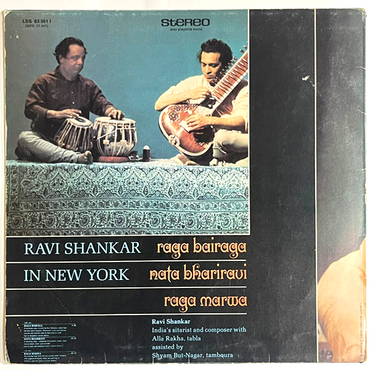 Ravi Shankar - Ravi Shankar In New York - LP (Used Vinyl)