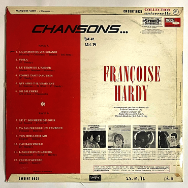 Francoise Hardy - Chansons... - LP (Used Vinyl)