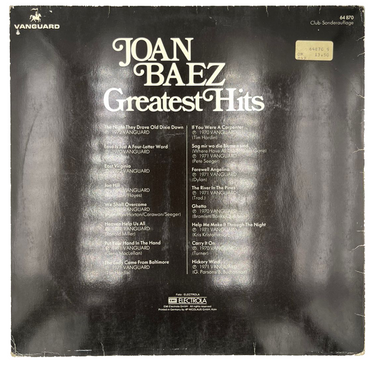 Joan Baez - Greatest Hits - LP (Used Vinyl)